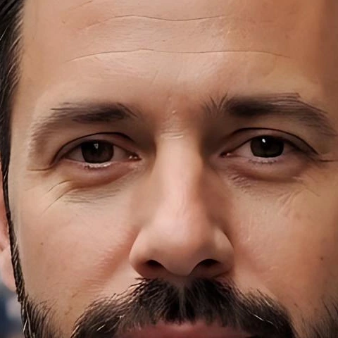 The same close-up after compression, looking almost the same