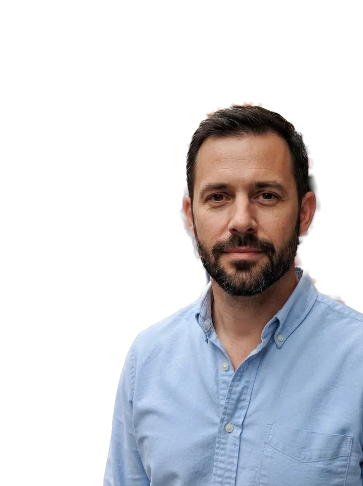 The same man cut out, with a transparent background