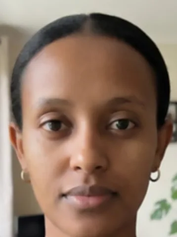 The same close-up with crisper eyes, eyebrows and hair